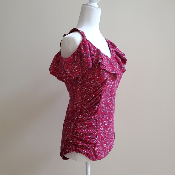 Profile by Gottex Floral Red One Piece Swimsuit - Picture 4 of 8